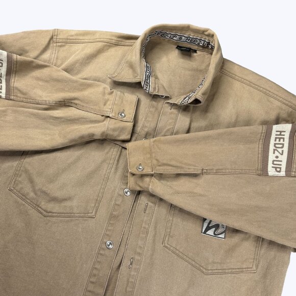 Hedz‎ Up Jacket Size Large Oversized Long Sleeve with pockets - Picture 2 of 12